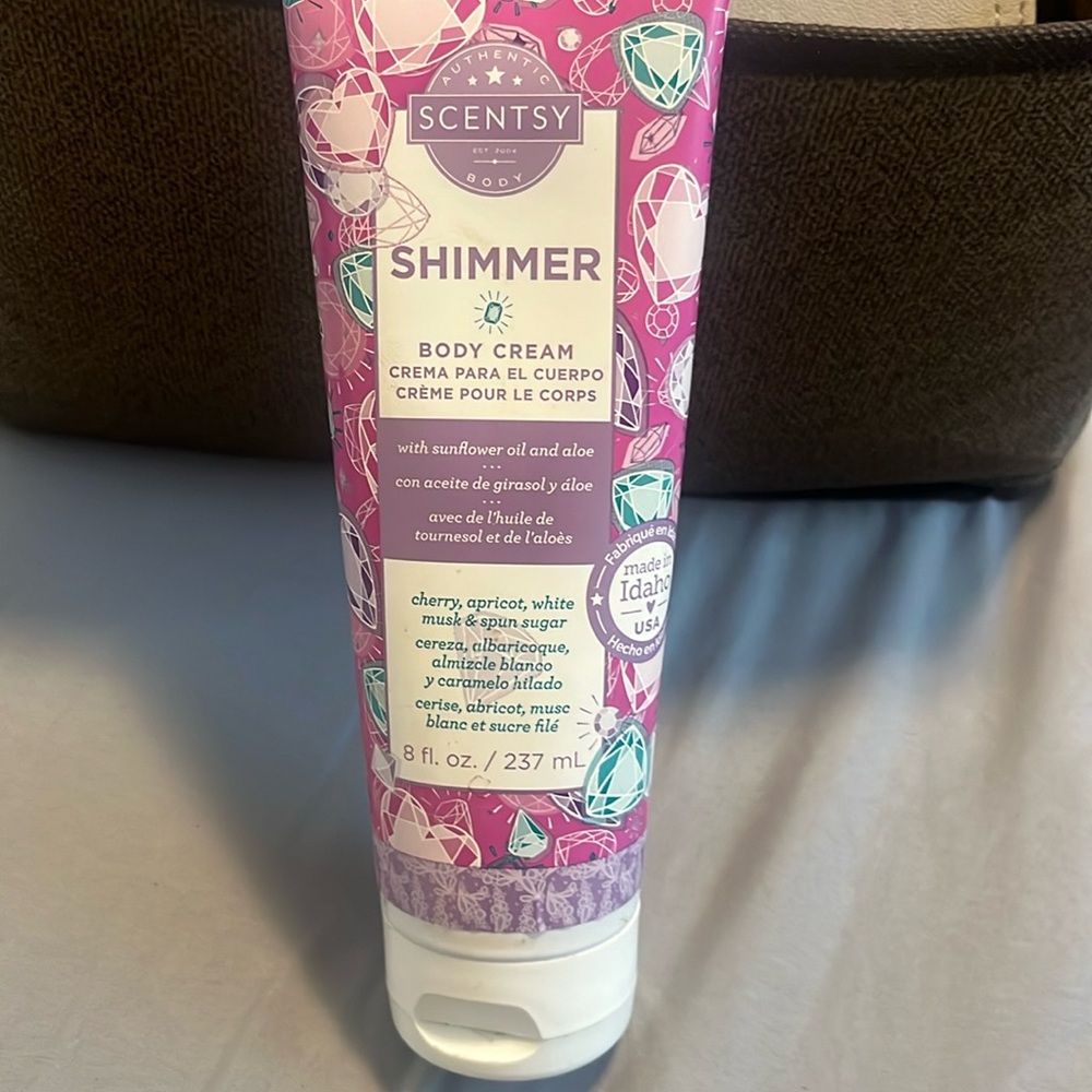 Shimmer body cream by scentsy
